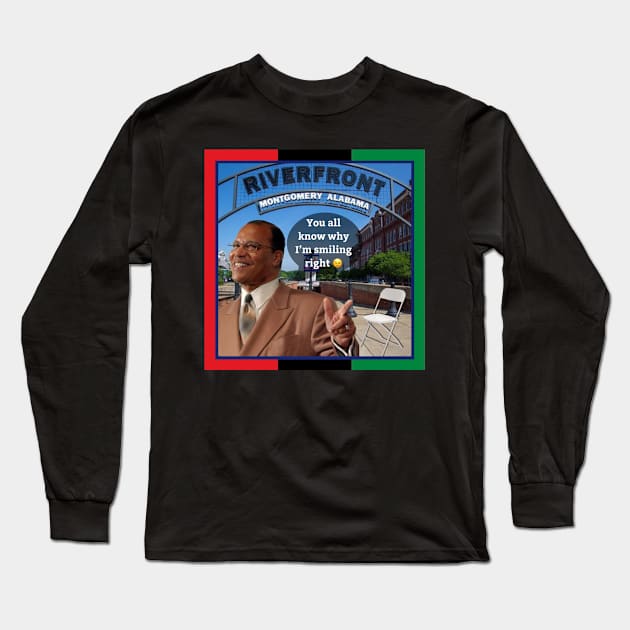 Montgomery Alabama Riverfront Brawl Long Sleeve T-Shirt by Afroditees